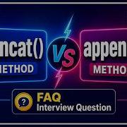 Difference Between Concat And Append In Java String Vs StringBuffer Java Interview Questions