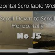 How To Make A Horizontal Scrolling Website With HTML CSS No JavaScript