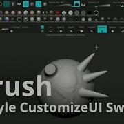 ZBrush Tab Style CustomizeUI Switcher Plugin UI Drawer