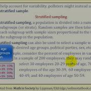 Statistics Sampling Methods