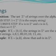 Recursive Definition Of Strings Final