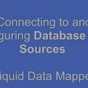 Connecting To And Configuring Database Data Sources In Liquid Data Mapper