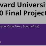 Harvard University CS50 Final Project