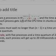 OS Lecture 07 Video CPU Scheduling Algorithms Part 2