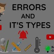 Errors And Its Types Units And Measurements
