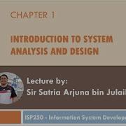 ISP250 C1 Introduction To Systems Analysis And Design
