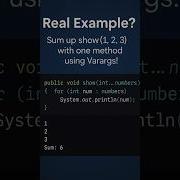 Java Varargs Explained In 60 Seconds Clean Code With Fewer Overloads
