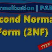 DBMS NORMALIZATION PART 7 Second Normal Form 2NF
