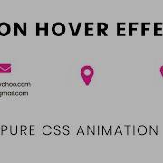 Pure CSS Icon Hover Animation CSS Hover Effects