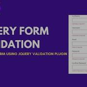 JQuery Form Validation Client Side Validation Validate Form Using JQuery Validation Plugin