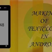 Making Of Simple TextCLock In Android
