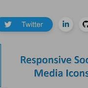 Responsive Social Media Icons In HTML CSS Social Icon In HTML CSS