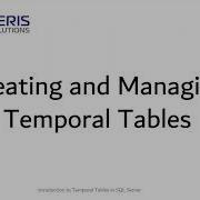 Введение в темпоральные таблицы SQL Server Тим Митчелл