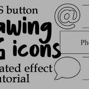 Animated CSS Button Hover Tutorial SVG Icons Drawing Effect