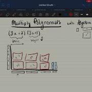 Multiplying Polynomials With Algebra Tiles