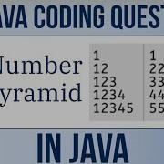 Number Pyramid In Java Pattern Program In Java Number Patterns In Java Java Coding Question
