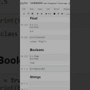 Python Basic Datatypes Integers Float Booleans Strings Iit Iitmadras Pythonshorts