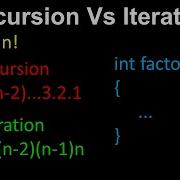Recursion Vs Iteration Computer Science