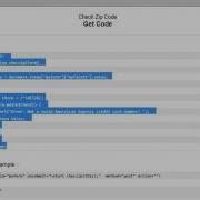 Zip Code Validation Using Javascript