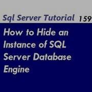 How To Hide An Instance Of SQL Server