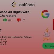 1844 Replace All Digits With Characters Leetcode Easy Solution