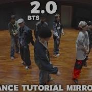 BTS 2 0 FULL DANCE TUTORIAL MIRROR SLOW