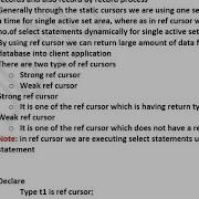 08 Refcursor In Plsql