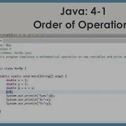 Java 4 1 Precedence Order Of Operations