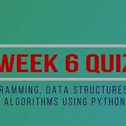 Week 6 Quiz Python Solution NPTEL