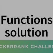 HackerRank Solution Functions In C