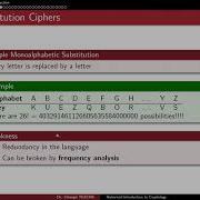 Applied Cryptology 1 2 Frequency Analysis