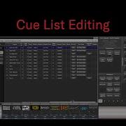 Cue List Editing