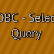 JDBC Select Query