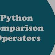 Comparison Operators In Python With Example Tutorial In Tamil Tamil Programmer