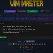 VIM Master A Game That Teaches You To Edit Like A Power User