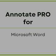 Annotate PRO Microsoft Word