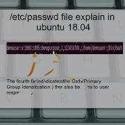 Etc Passwd File Explain In Linux Ubuntu 18 04 LTS