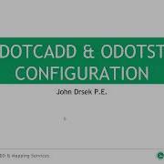 ODOTcadd ODOTstd Standards Setup