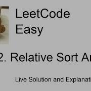 1122 Relative Sort Array Leetcode Easy