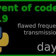 Advent Of Code 2019 Day 16 Python Crystal