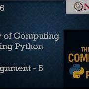 The Joy Of Computing Using Python Week 5 Jan 2026 NPTEL Answers Nptel Nptel2026