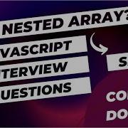 JavaScript Interview Questions How To Flat Nested Array JavaScript Coding Questions