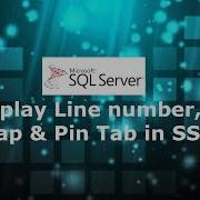 23 Display Line Number Word Wrap Pin Tab In SSMS