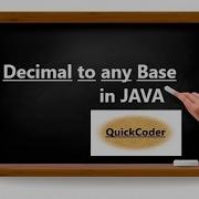 Decimal To Any Base Conversion In JAVA