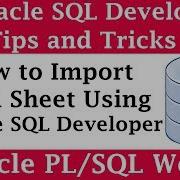 How To Import Data From Excel To Oracle Database Using SQL Developer SQL Developer Tips And Tricks
