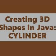 3D Shapes In Java