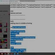 PYTHON String METHODS Left Justify Right Justify Center Replace VL INFOTECH