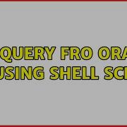 Ubuntu Sql Query Fro Oracle DB Using Shell Script