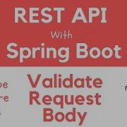 REST API с Spring Boot проверка тела HTTP запроса с помощью ограничений валидации Hibernate Bean