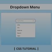 Dropdown Menu Using Html CSS JS With Source Code